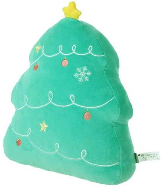 Yiran toy Lebkuchenmann Plüschkissen in Grün für deine Weihnachtsdekoration - Bild 1
