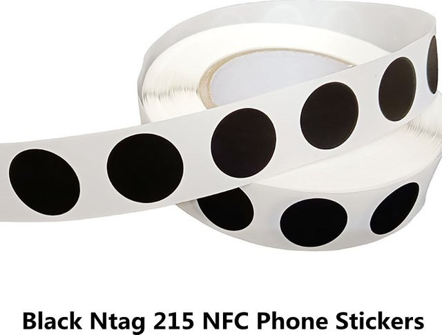 YEVERAXIN Ntag215 NFC Aufkleber Klebeetikett RFID-Tags 13,56 MHz ISO14443A Typ 2 für NFC-Telefone - Bild 1