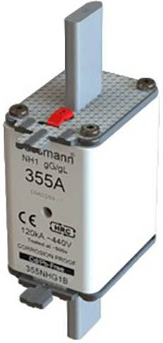 Eaton NH-Sicherung 355NHG1B mit mechanischer Sicherungsanzeige, Größe 1, 355A, 500V, 3 Stück, Weiß - Bild 1