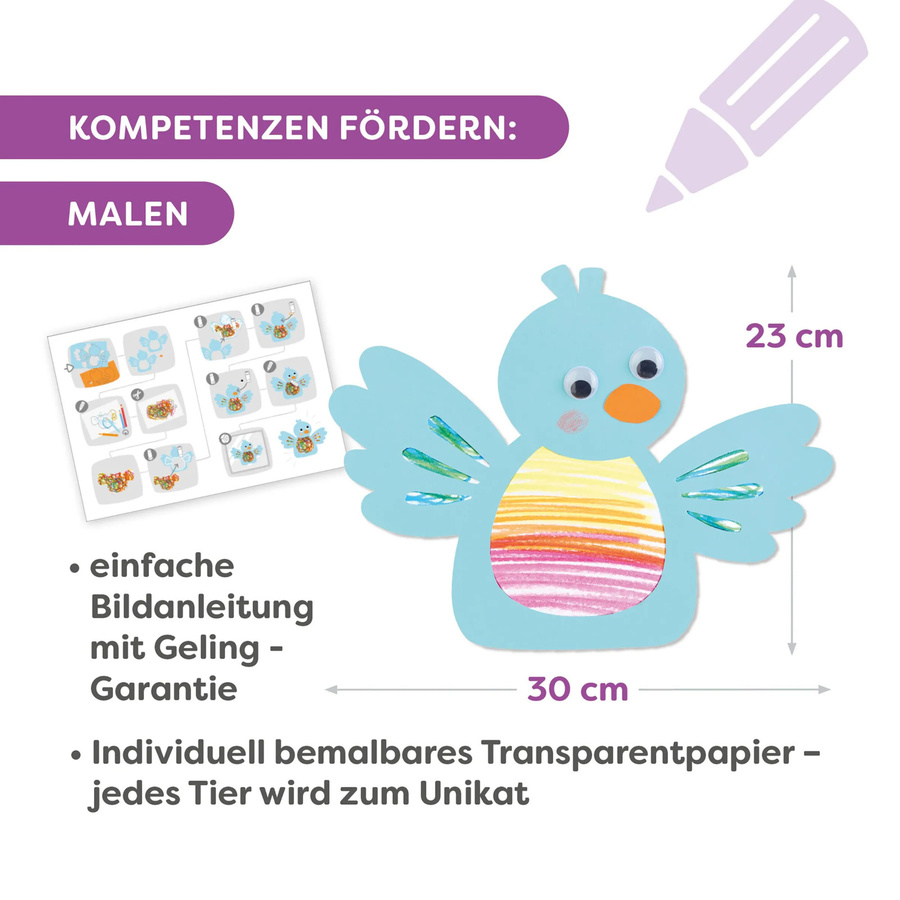HABA 2 Sachenmacher Fensterbilder, Bastelset, ab 3 Jahre - Bild 1