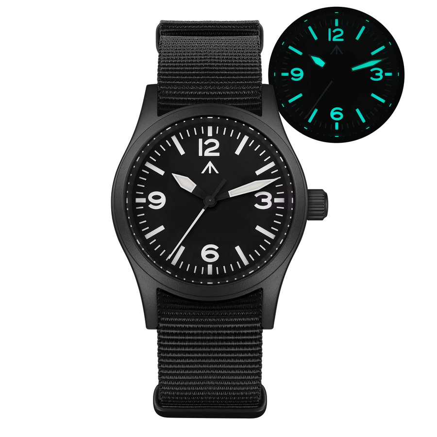 Militado Armbanduhr, Quarz, Edelstahl, Schwarz, 38 mm, Herren - Bild 2