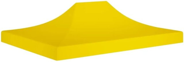 vidaXL Partyzelt-Dach für Faltpavillon in Gelb, B/T: 4,5 x 3 m, aus Polyester mit PVC-Beschichtung - Bild 1
