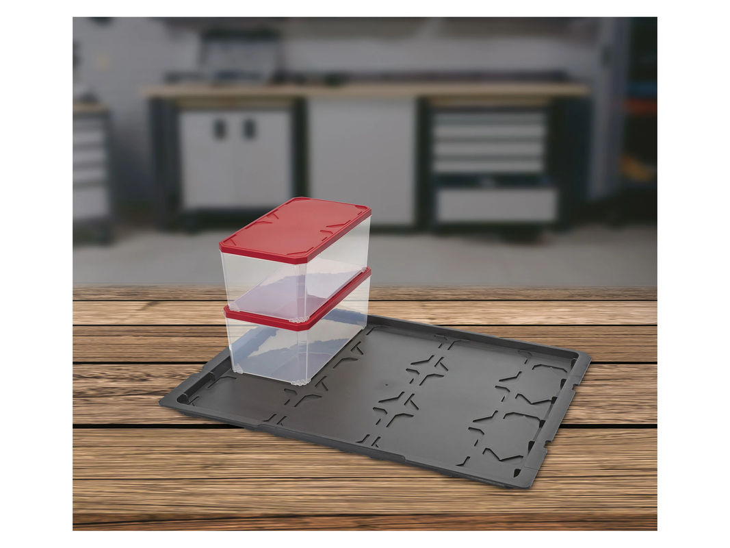 PARKSIDE Kleinteilebox L, 2er-Set mit separatem Deckel - Bild 2
