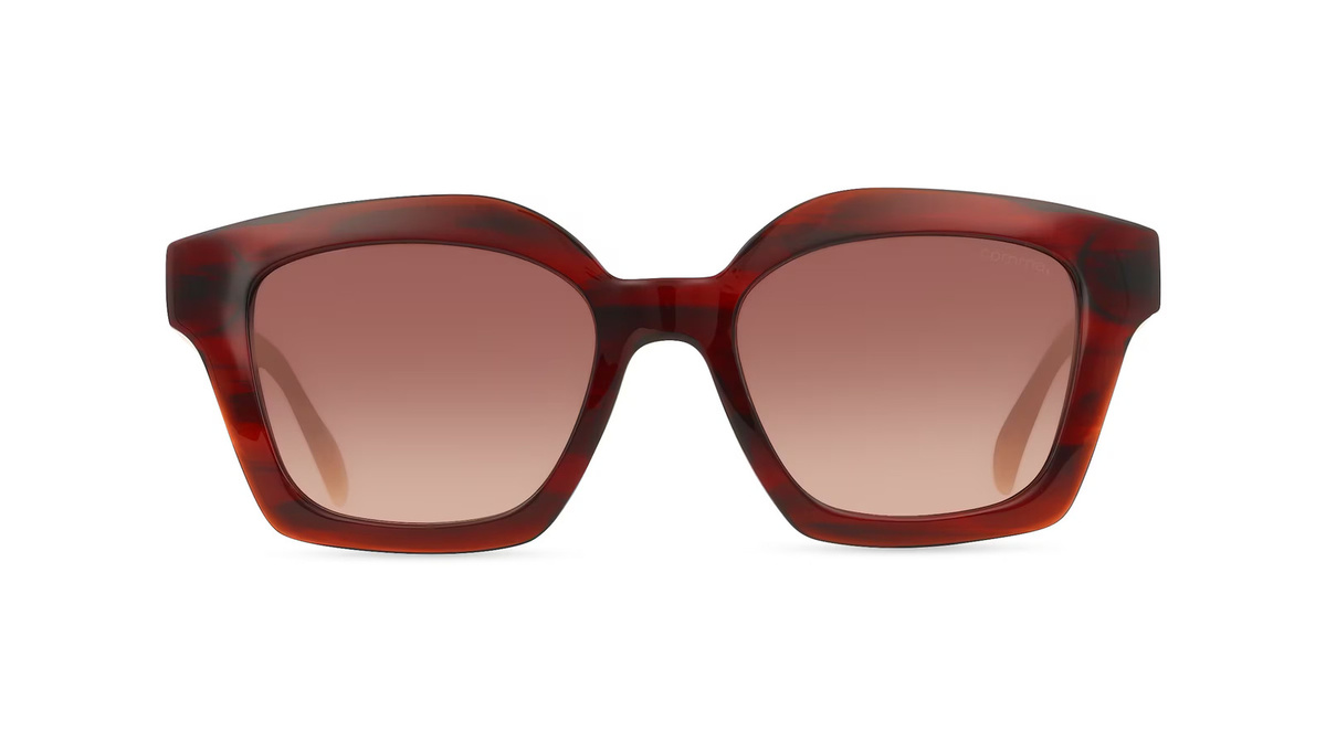 Comma 77197 Sonnenbrille Vollrand, quadratisch, Kunststoff, Unisex, rot - Bild 1
