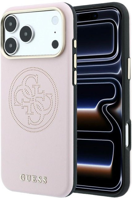 Guess MagSafe-Hülle Perforated 4G für Apple iPhone 18 Pro und iPhone 17 Pro in Rosa - Bild 1