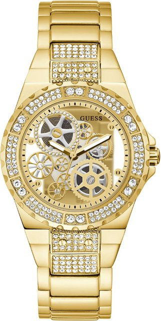 Guess Damenuhr, Quarz, Edelstahl, Gold, Kristall, 38 mm - Bild 1