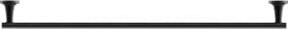 Duravit Badetuchhalter Starck T in Schwarz Matt, Breite: 81 cm - Bild 1