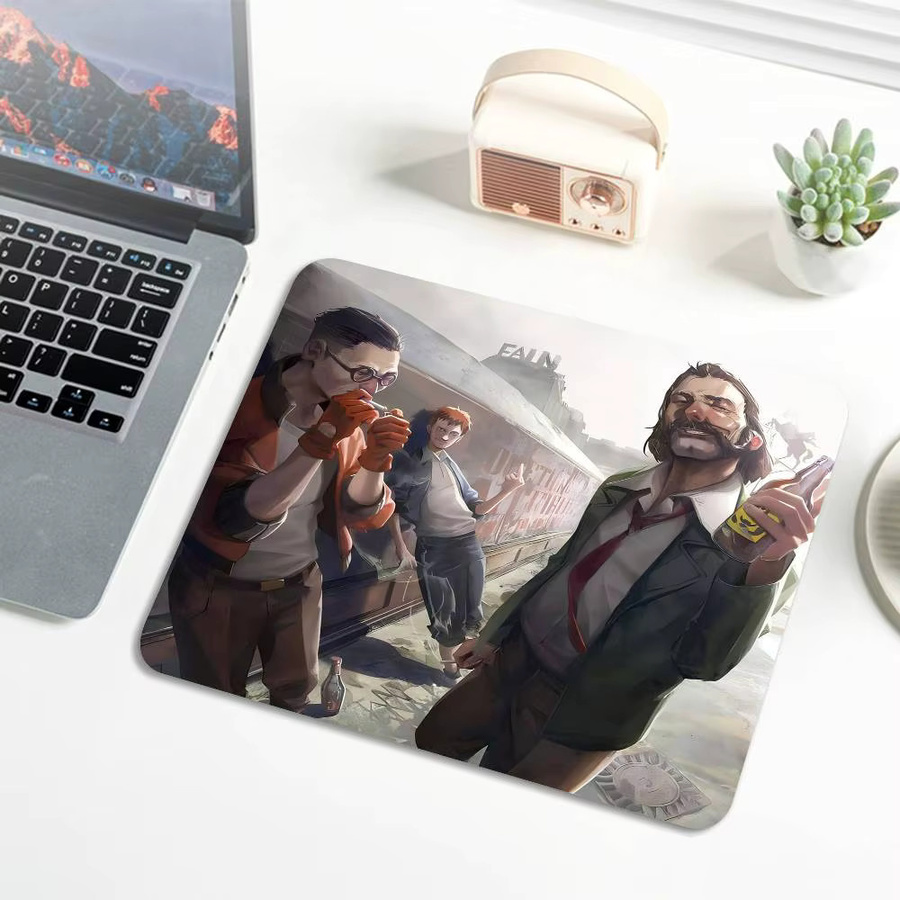 Rutschfestes Mauspad im Disco Elysium Design, Mehrfarbig - Bild 4