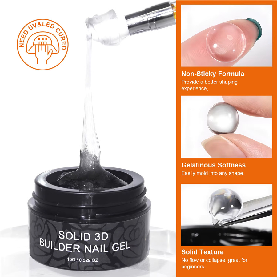 TWOING Handverlängerungsgel, Clear, 15 g, Glänzend - Bild 3