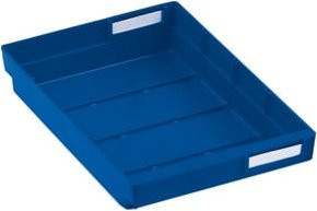Kappes Regalkasten Mod. 320 blau aus Kunststoff für 3 Trennplatten B/T/H: 30,0 x 6,5 x 24,0 cm - Bild 1