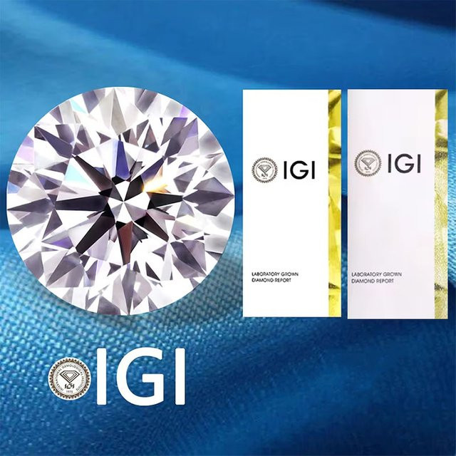 Lose Diamanten, Rund geschliffen, Laborgezüchtet, CVD HPHT, mit IGI-Zertifikat - Bild 1