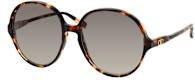 Valentino VG 0017S Sonnenbrille, Rund, Vollrand, Kunststoff, Damen, braun, grau - Bild 1