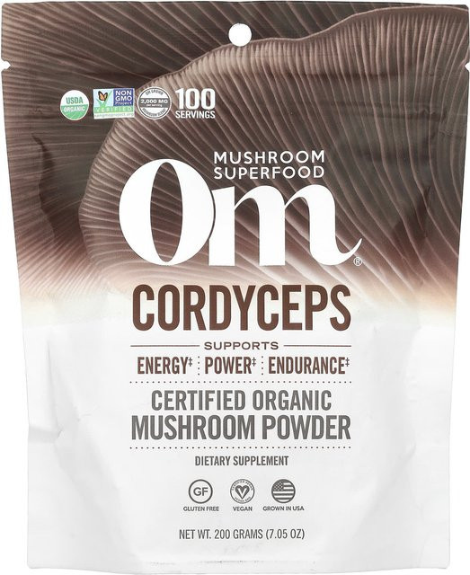 Om Mushrooms Cordyceps sinensis Bio-Pilzpulver 200 g - Bild 1