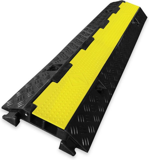 KARAT Kabelbrücke Peak zur sicheren Kabelführung, Schwarz-Gelb, B/T/H: 98 x 24 x 4,4 cm - Bild 1