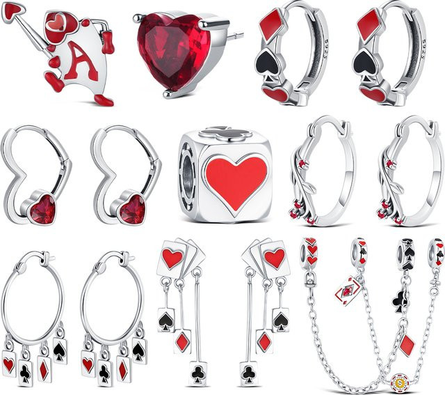 Ohrringe 925 Silber, Quasten-Ohrringe, Damen - Bild 1