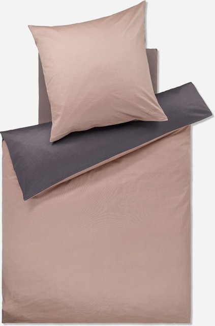 JOOP! Bettwäsche Micro Pattern aus Mako-Satin in Karamell, Reversible Baumwolle mit grafischem Design - Bild 1