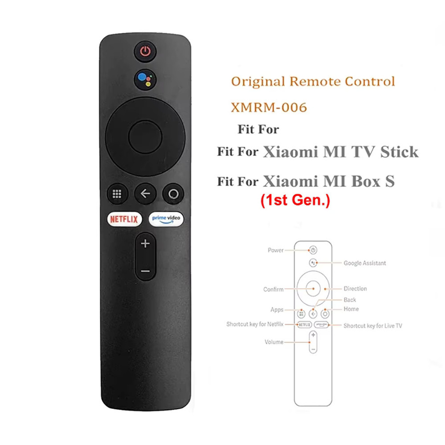 Universelle Bluetooth-Sprachfernbedienung mit Google Sprachassistent für Xiaomi in Schwarz - Bild 5