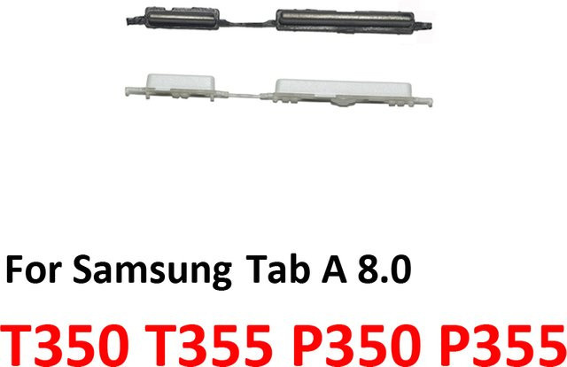 Samsung Galaxy Tab A 8.0 T350 T355 P350 P355 Ersatz Tasten für Ein/Aus und Lautstärke in Schwarz - Bild 1