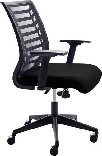 Rocada Bürodrehstuhl 907-4 Schwarz mit Mesh-Gewebe und Armlehnen - Bild 1