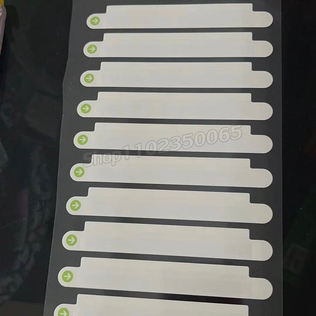 Uhrenarmband-Verpackungsbox-Siegelaufkleber, weiß, 10 Stück - Bild 1