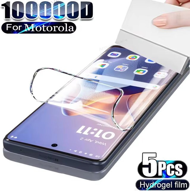 3-5 Stück Hydrogel-Displayschutzfolie für Motorola Moto G04s G24 G64 G05 G15 G35 G45 G75 G85, transparent und weich - Bild 1