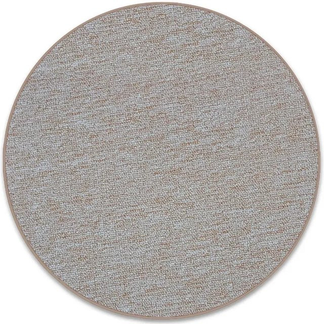 Karat Teppich London Rund Beige Modern mit Flachem Schlingenflor Durchmesser: 200 cm - Bild 1