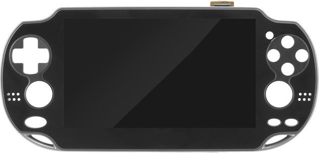 Sony PlayStation PS Vita 1000 LCD Display Ersatzset mit Rahmen und Werkzeug in Schwarz - Bild 1