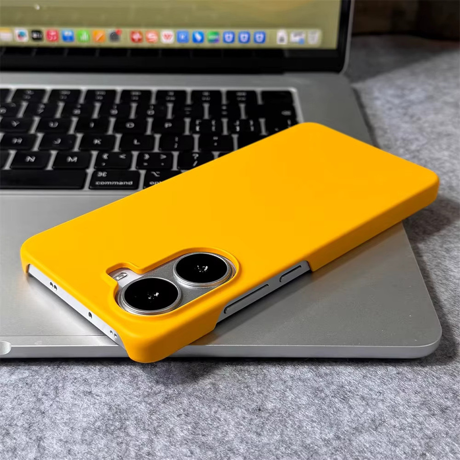 Ultradünne matte Handyhülle mit hartem rahmenlosem Design für Xiaomi POCO X8 Pro, X8 Pro Max, Redmi Turbo 5, 5Max und Xiaomi 15T in Gelb - Bild 3