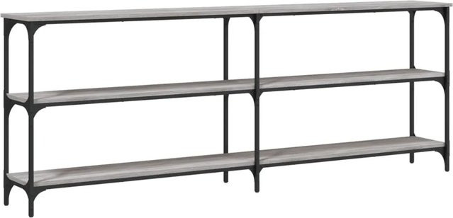 vidaXL Konsolentisch in Grau Sonoma aus Holzwerkstoff und Metall, B/T/H: 200 x 29 x 75 cm - Bild 1