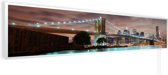 Könighaus Infrarotheizung Panorama Buena Vista New York in Weiß, B: 120 cm, T: 30 cm, H: 30 cm - Bild 1