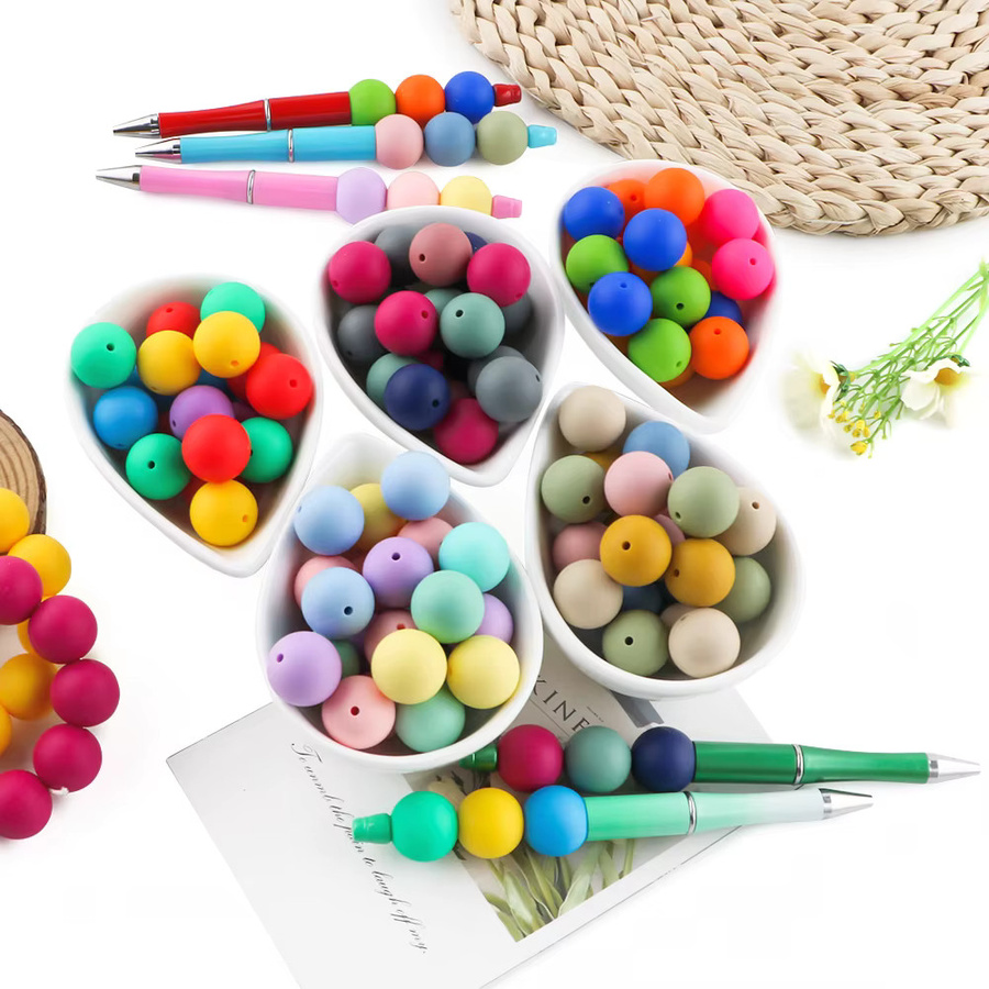 Sunrony Silikonperlen-Set, bunt, Silikonperlen - Bild 5