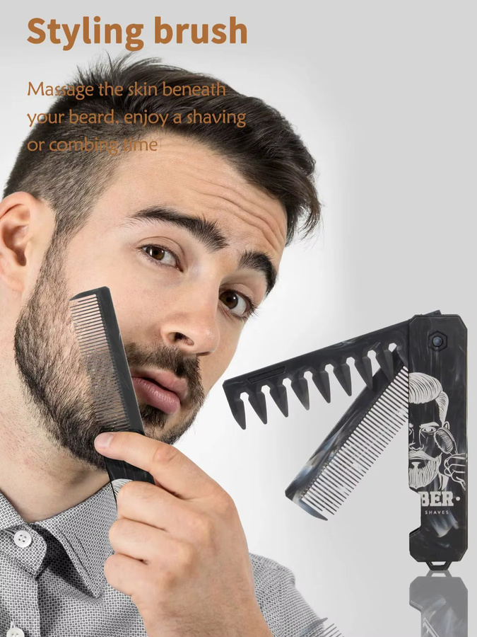 Faltbare Reisekammbürste, Unisex - Bild 7
