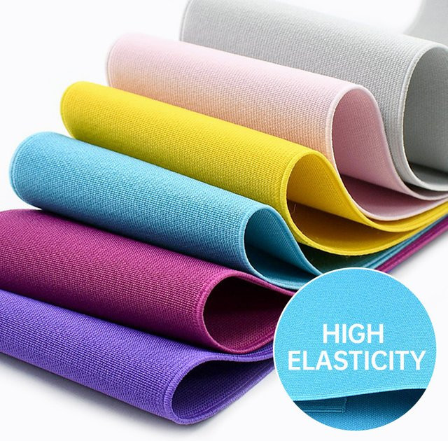 Meetee Elastisches Band in Lila, 1,10 m Stretch-Gurtband für Kleidung, Schuhe und DIY-Projekte - Bild 1