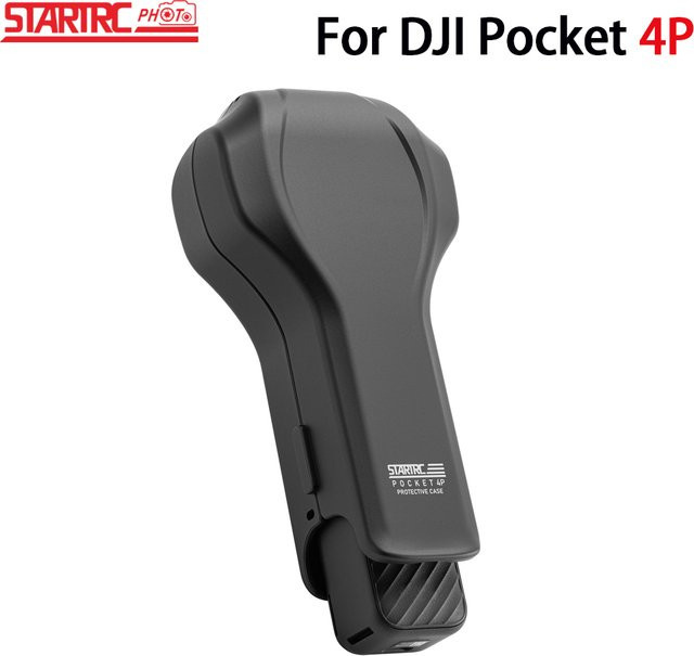 Pocket 4P Vollschutz-Hülle für DJI Osmo Pocket 4 Pro Zubehör in Schwarz mit Flip Quick-Open und kratzfester Hartschale - Bild 1