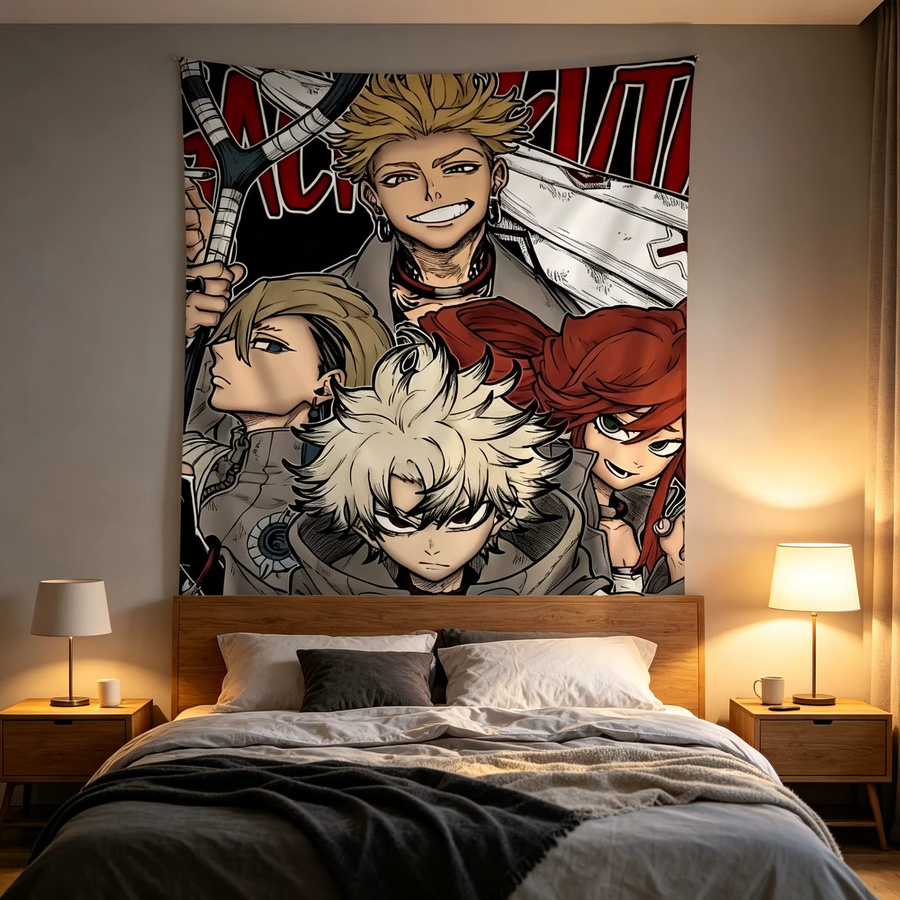 Bandai Gachiakuta Anime Wandteppich Multicolour Textil Wandkunst für dein Zuhause - Bild 2