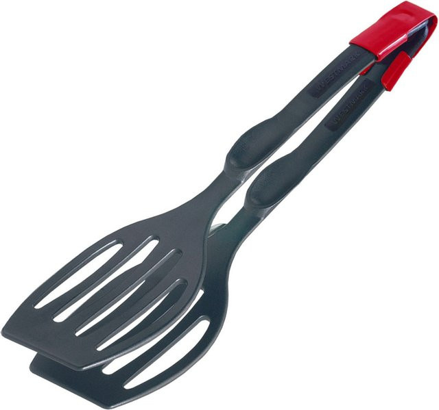 Westmark Doppelwender Duetto-Flonal Plus Servierzange aus Nylon in Schwarz/Rot, L: 28,9 cm, B: 7,2 cm, H: 2 cm - Bild 1