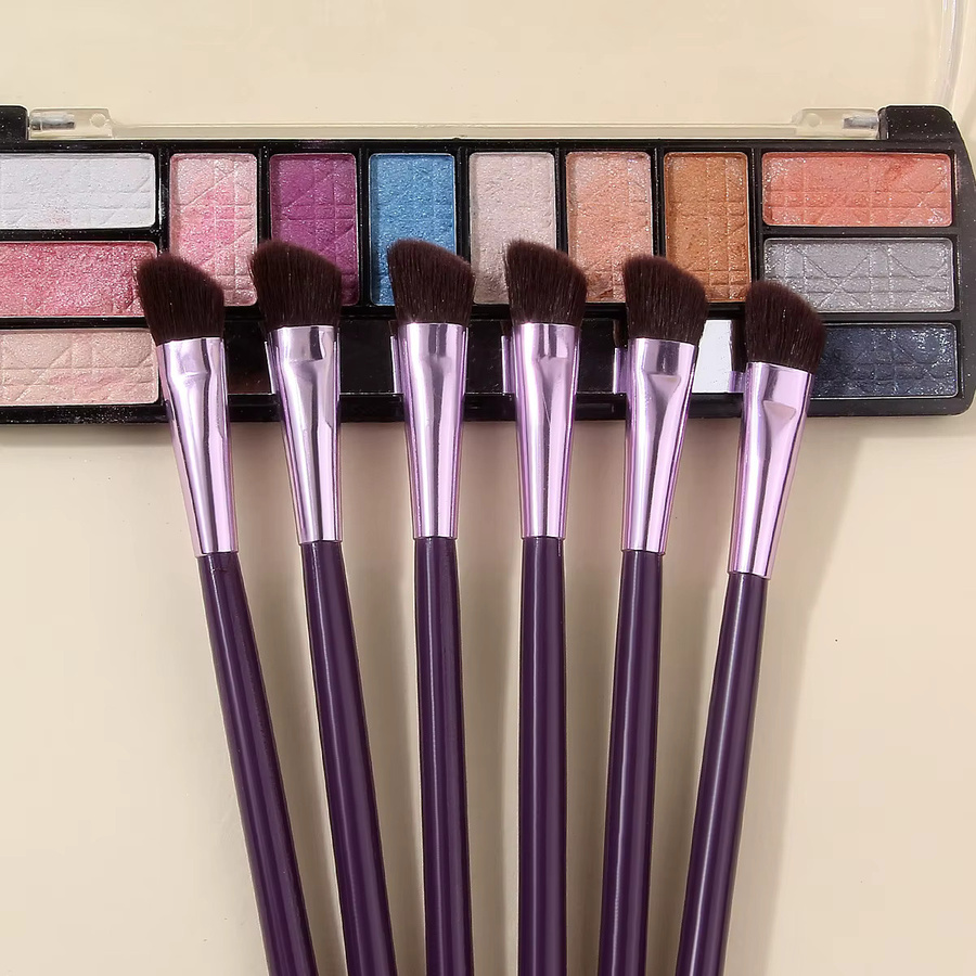 KOSSHOW Make-up-Pinsel-Set, 6 Stück, lila Holzgriff - Bild 3