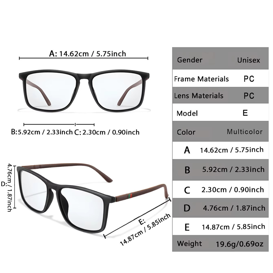 TAMWY Sonnenbrille, quadratisch, Vollrand, Kunststoff, Unisex - Bild 2