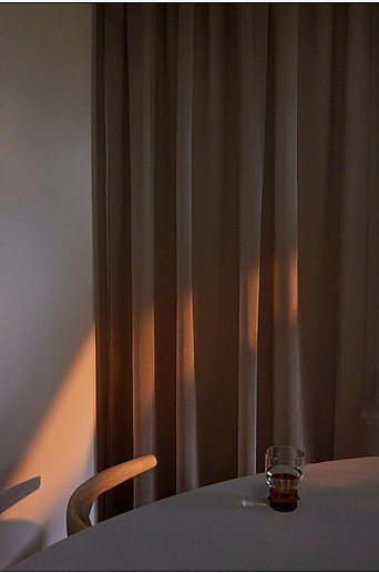 Jotex KIRA maßgeschneiderter hauchdünner Vorhang aus Polyester in Transparent, Beige oder Braun - Bild 1