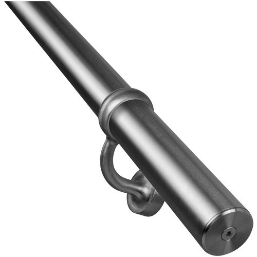 Treba Frewa Handlauf-Set aus Edelstahl in Silber, matt, rund, Länge: 150 cm - Bild 2