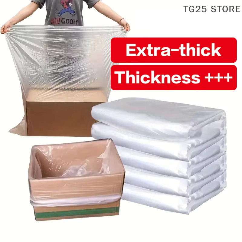 10 Stück transparente Aufbewahrungsbeutel aus extra dickem Kunststoff, wasserdicht und staubdicht mit Pressverschluss - Bild 2