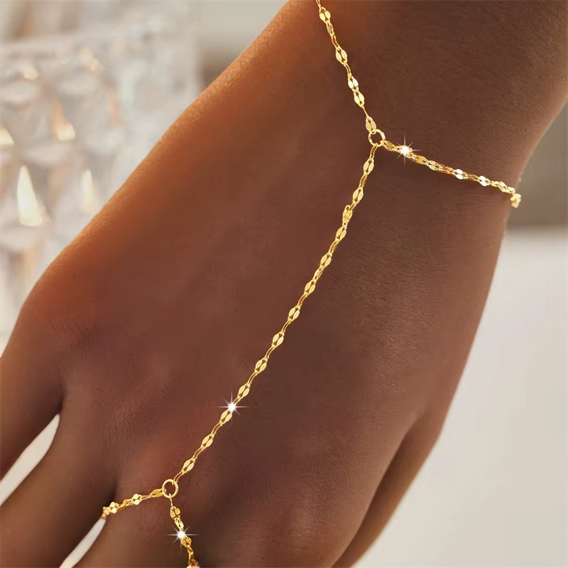 Rinhoo Handkette, Gold, Minimalistisch, Damen - Bild 2