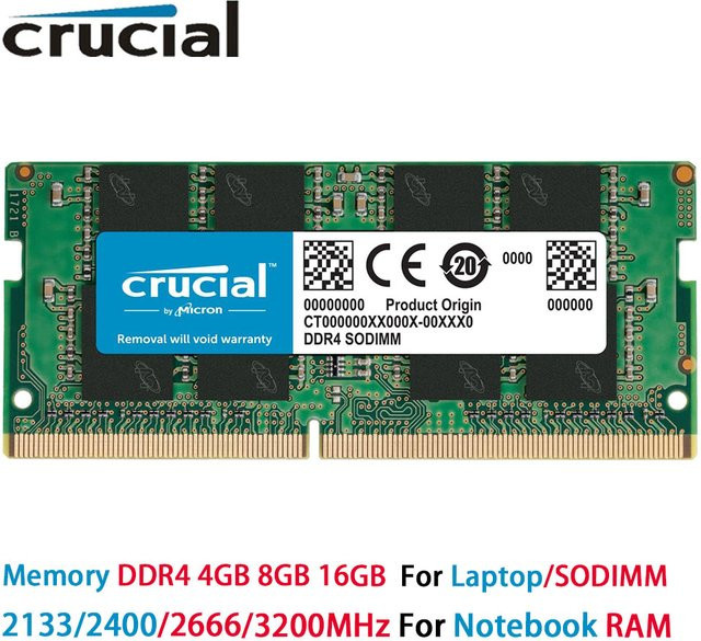 Crucial DDR4 SODIMM Laptop-RAM für Intel und AMD in Grün - Bild 1