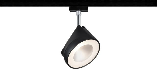 Paulmann URail Arena LED-Spot Schienensystem-Leuchte, Schwarz matt/Chrom, 14W, dimmbar, Warmweiß, B/H/T: 12,3 x 19,1 x 12,3 cm - Bild 1
