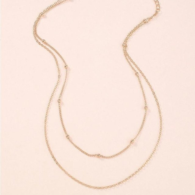 Halskette Kupfer, Gold, Perle, Damen - Bild 1