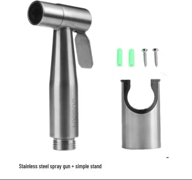 the BAY Bidet-Sprayer aus 304 Edelstahl für Toilette und Hocktoilette in Grau und Silber - Bild 1
