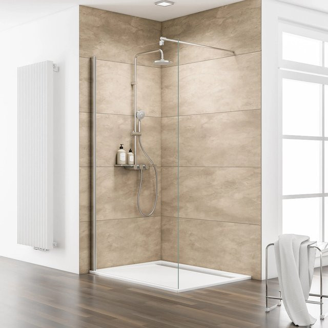 Schulte ExpressPlus Walk In M8 MasterClass Duschkabine Glas transparent Chromoptik B: 200 cm, T: 100 cm - Bild 1