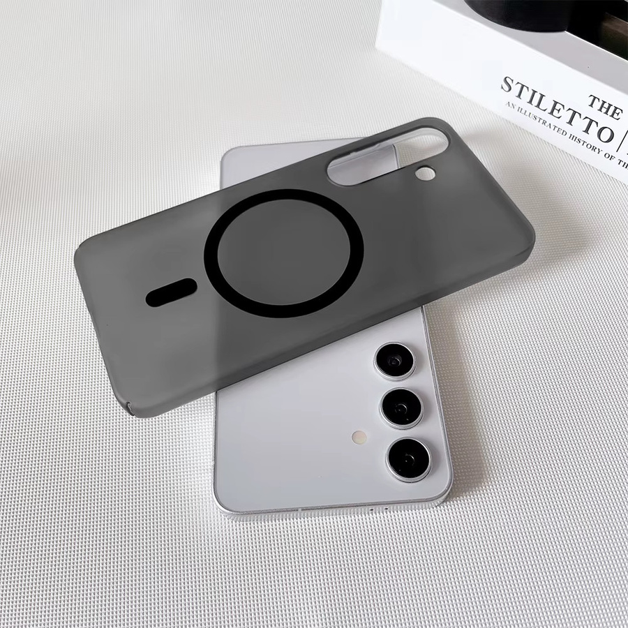 Matte magnetische Schutzhülle für Samsung Galaxy S26 S25 S24 S23 S22 Plus A57 A37 A56 A36 A26 A16 A17 A07 A06 5G mit MagSafe Wireless Cover in Weiß - Bild 3