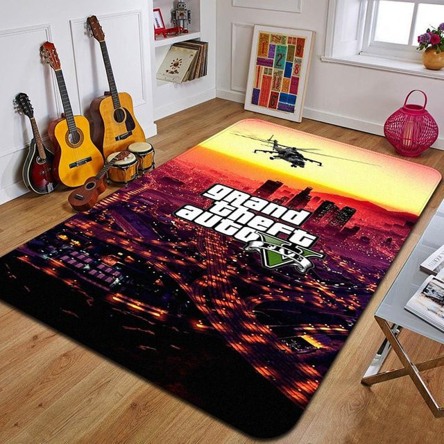 Karpetti Dekoteppich Grand Theft Auto Design, Mehrfarbig, B/T: 60 x 40 cm - Bild 1