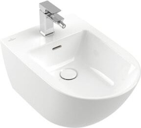 Villeroy & Boch Bidet Antao Wandhängend Keramik Schwarz B/T: 37,5 x 56 cm